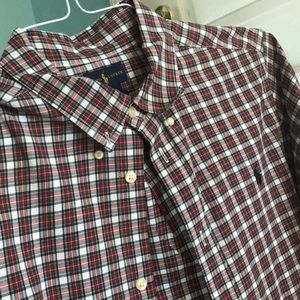 Plaid Polo button down